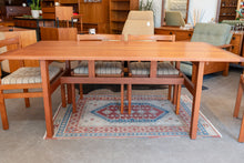 Load image into Gallery viewer, Vintage Teak Dining Table with Two Leaves