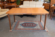 Load image into Gallery viewer, Restored Swedish Teak Dining table with Two Leaves