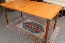 Load image into Gallery viewer, Restored Swedish Teak Dining table with Two Leaves