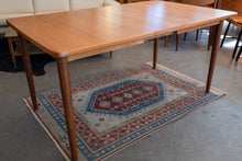 Load image into Gallery viewer, Restored Swedish Teak Dining table with Two Leaves