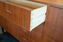 Load image into Gallery viewer, Vintage Eight Drawer Danish Teak Dresser