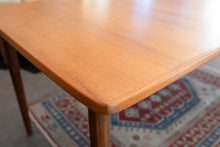 Load image into Gallery viewer, Restored Swedish Teak Dining table with Two Leaves