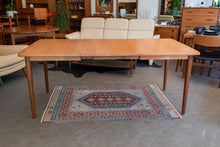 Load image into Gallery viewer, Restored Swedish Teak Dining table with Two Leaves