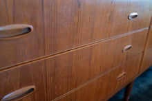 Load image into Gallery viewer, Vintage Eight Drawer Danish Teak Dresser