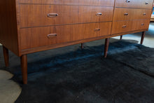 Load image into Gallery viewer, Vintage Eight Drawer Danish Teak Dresser