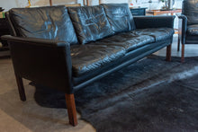 Load image into Gallery viewer, Vintage Hans Olsen Leather Three Seat Sofa and Lounge Chair Set