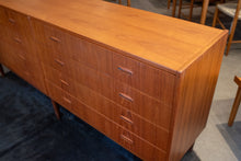 Load image into Gallery viewer, Vintage Eight Drawer Danish Teak Dresser
