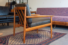 Load image into Gallery viewer, Vintage Teak Arne Vodder Lounge Chair Pair in Brown Leather