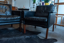 Load image into Gallery viewer, Vintage Hans Olsen Leather Three Seat Sofa and Lounge Chair Set