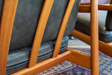 Load image into Gallery viewer, Vintage Teak Arne Vodder Lounge Chair Pair in Brown Leather