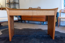 Load image into Gallery viewer, Curved Wooden Desk