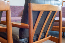 Load image into Gallery viewer, Vintage Teak Arne Vodder Lounge Chair Pair in Brown Leather