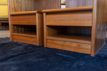 Load image into Gallery viewer, Vintage Danish Teak Bedside Table Pair