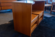 Load image into Gallery viewer, Vintage Danish Teak Bedside Table Pair