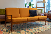 Load image into Gallery viewer, Restored Teak Three Seater Sofa by Grete Jalk for France and Son
