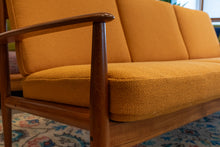 Load image into Gallery viewer, Restored Teak Three Seater Sofa by Grete Jalk for France and Son