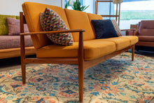 Load image into Gallery viewer, Restored Teak Three Seater Sofa by Grete Jalk for France and Son