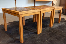 Load image into Gallery viewer, Set of Three Vintage Side Tables with Tile Top