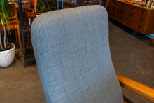 Load image into Gallery viewer, Vintage Domino Mobler Teak Lounge Chair with Grey Upholstery