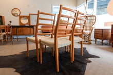 Load image into Gallery viewer, Vintage Svegards Swedish Teak Ladderback Dining Chairs - Set of Four