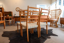 Load image into Gallery viewer, Vintage Svegards Swedish Teak Ladderback Dining Chairs - Set of Four