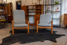Load image into Gallery viewer, Vintage Domino Mobler Teak Lounge Chair with Grey Upholstery