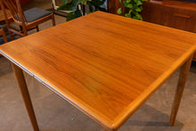 Load image into Gallery viewer, Restored Square Teak Drawleaf Dining Table