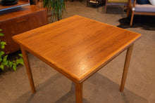 Load image into Gallery viewer, Restored Square Teak Drawleaf Dining Table