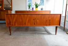 Load image into Gallery viewer, Vintage Teak Double Bed with Floating Night Stands