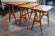 Load image into Gallery viewer, Vintage Danish Teak Nesting Tables