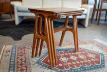 Load image into Gallery viewer, Vintage Danish Teak Nesting Tables