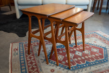 Load image into Gallery viewer, Vintage Danish Teak Nesting Tables