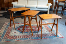 Load image into Gallery viewer, Vintage Danish Teak Nesting Tables