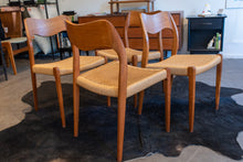 Load image into Gallery viewer, Vintage Niels Møller Model 71 Dining Chairs x 4