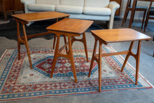 Load image into Gallery viewer, Vintage Danish Teak Nesting Tables