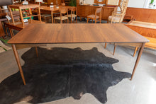 Load image into Gallery viewer, Vintage Walnut Dining Table with Two Leaves