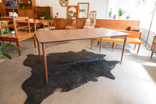 Load image into Gallery viewer, Vintage Walnut Dining Table with Two Leaves