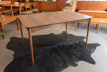 Load image into Gallery viewer, Vintage Walnut Dining Table with Two Leaves