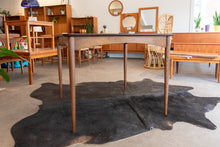 Load image into Gallery viewer, Vintage Walnut Dining Table with Two Leaves