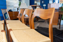 Load image into Gallery viewer, Vintage Neils Møller Model 71 Dining Chairs - set of Six