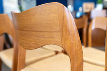 Load image into Gallery viewer, Vintage Neils Møller Model 71 Dining Chairs - set of Six