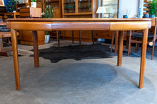 Load image into Gallery viewer, Vintage Round Solid Teak Bramin Dining table with Leaf