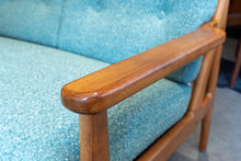 Load image into Gallery viewer, Fully Restored Vintage Teak Loveseat