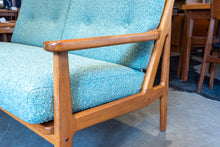 Load image into Gallery viewer, Fully Restored Vintage Teak Loveseat