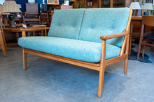 Load image into Gallery viewer, Fully Restored Vintage Teak Loveseat