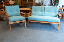 Load image into Gallery viewer, Fully Restored Vintage Teak Loveseat