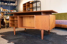 Load image into Gallery viewer, Vintage Teak Executive Desk