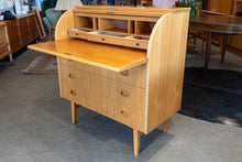 Load image into Gallery viewer, Vintage Teak Secretary Desk