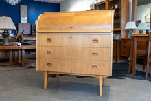 Load image into Gallery viewer, Vintage Teak Secretary Desk