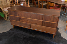 Load image into Gallery viewer, Vintage Walnut Eight Drawer Dresser